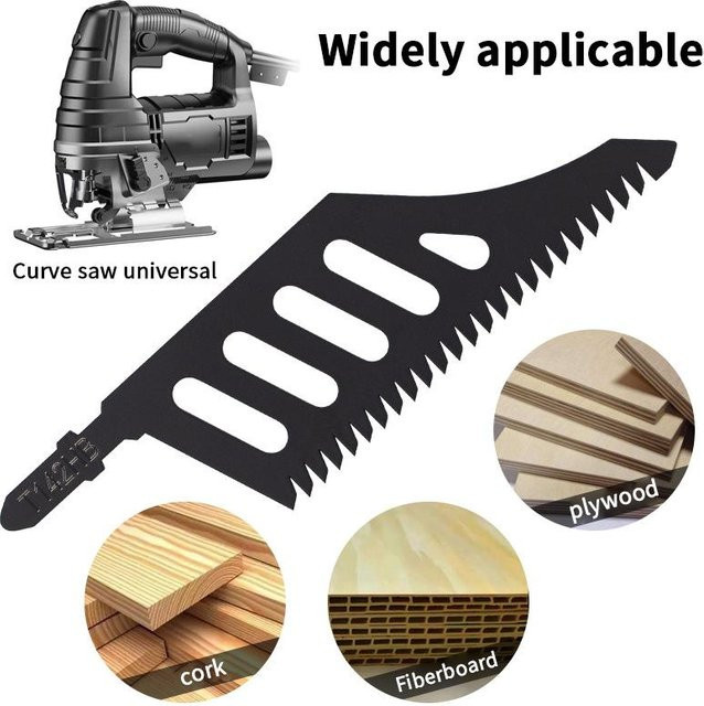HUXUAN T142HB Stichsägeblatt Heavy Duty mit T-Schaft für präzises Flush-Cutting in engen Räumen, Grobzahn-Stichsägeblatt für Holz - Bild 1