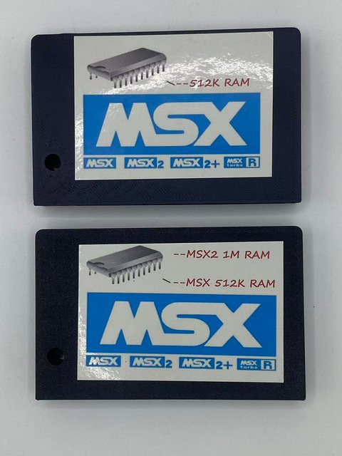 MSX RAM-Speichererweiterungskarte 512K für Retro-Computer in Schwarz - Bild 1