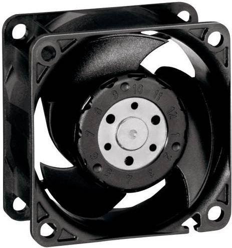 EBM Papst 612 JH Axiallüfter 12 V/DC 70 m³/h Schwarz B/T/H: 60 x 60 x 32 mm - Bild 1