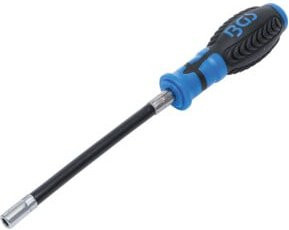BGS Flexibler Sechskant-Schraubendreher in Blau, SW 6 mm - Bild 1