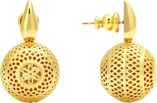 IVOG Art Design Ohrringe, Tropfen, Gold Farbe, Damen - Bild 1
