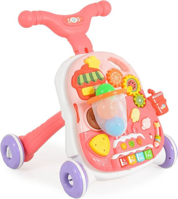 Moni Lauflernwagen 2 in 1 Spielcenter rosa - Bild 1