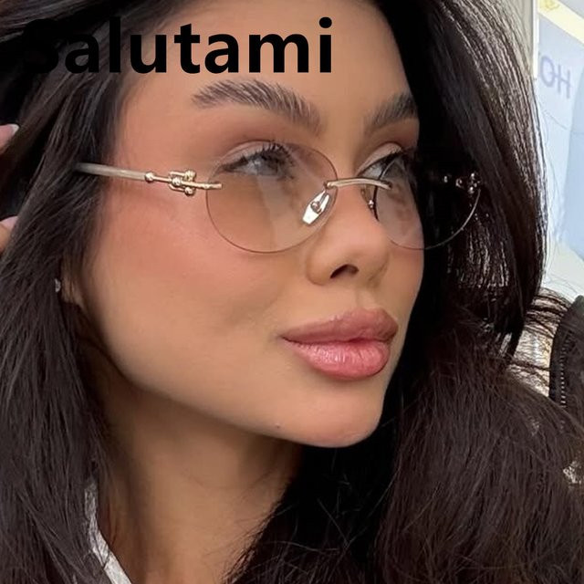 Salutami Sonnenbrille, randlos, rund, Metall, Damen - Bild 1