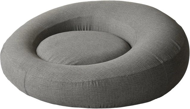 Barths Aufblasbares Daybed Rondo Rund in Anthrazit, B/T/H: 160 x 160 x 60 cm - Bild 1