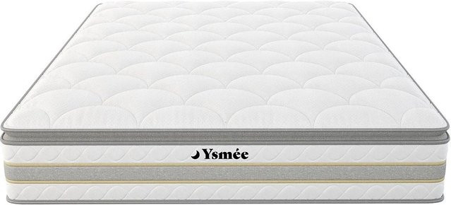 Vente-unique Canterbury Standardmatratze mit Taschenfederkern in Weiß, B: 160 cm, L: 200 cm - Bild 1