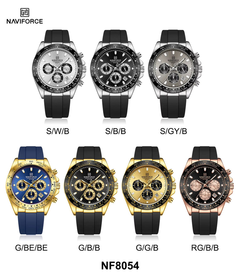 NAVIFORCE Chronograph, Quarz, Silikon, Herren - Bild 3