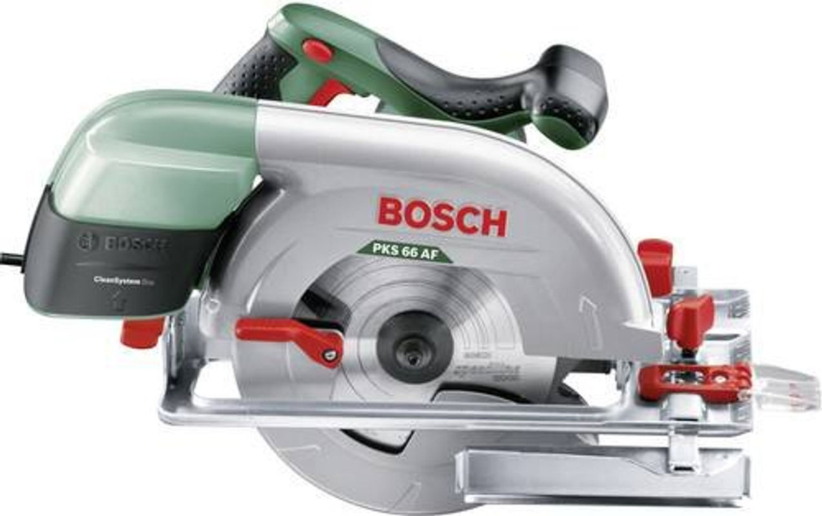 Bosch Handkreissäge PKS 66 AF in Grün und Schwarz mit 1600 W Leistung und 190 mm Sägeblatt - Bild 2