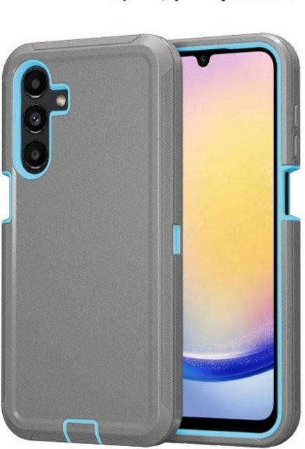 Robuste 3-lagige Hybrid-Schutzhülle für Samsung Galaxy A-Serie in Schwarz und Rot - Bild 1