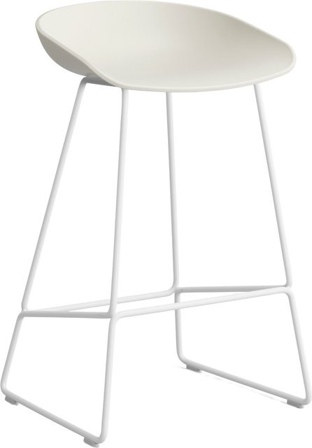 HAY About A Stool AAS 38 Hocker in Beige aus Stahl und Polypropylen - Bild 1