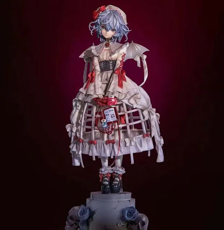 Bandai Remilia Scarlet Anime Actionfigur aus Touhou Project, weißes Vampir-Mädchen aus Kunststoff, Höhe: 27 cm - Bild 1