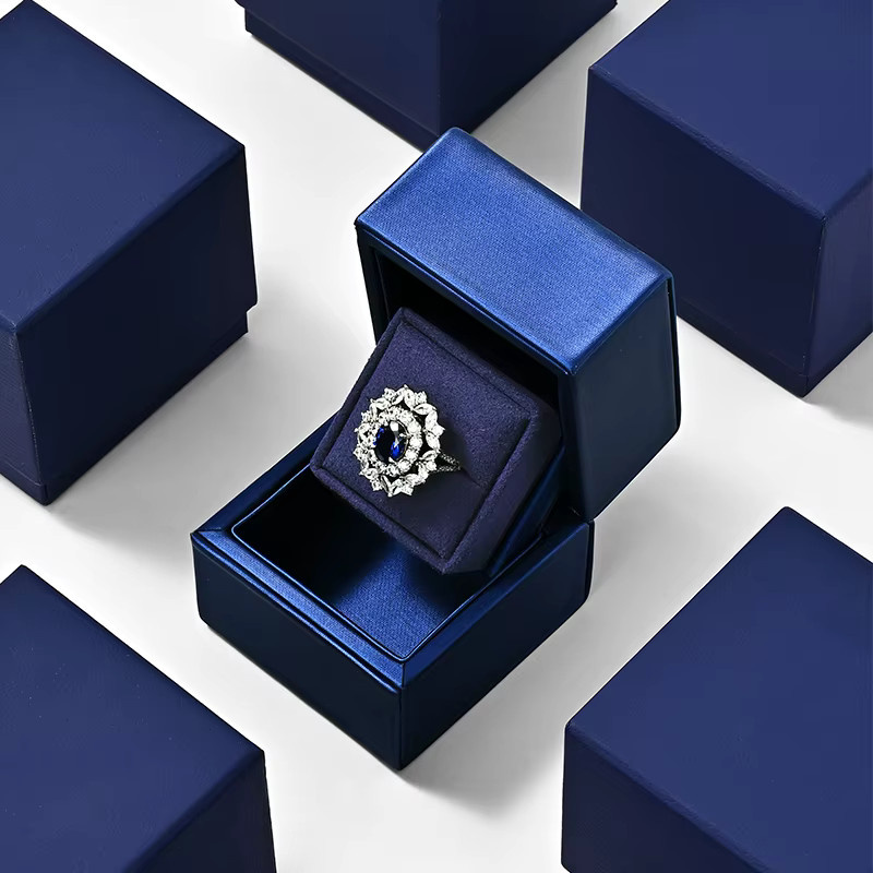 Oirlv Ring Box, Blau Leder, Damen - Bild 2