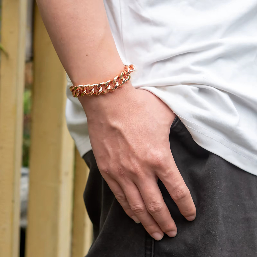 Vinterly Armband, Kupfer, Roségold, Herren, 12 mm - Bild 3