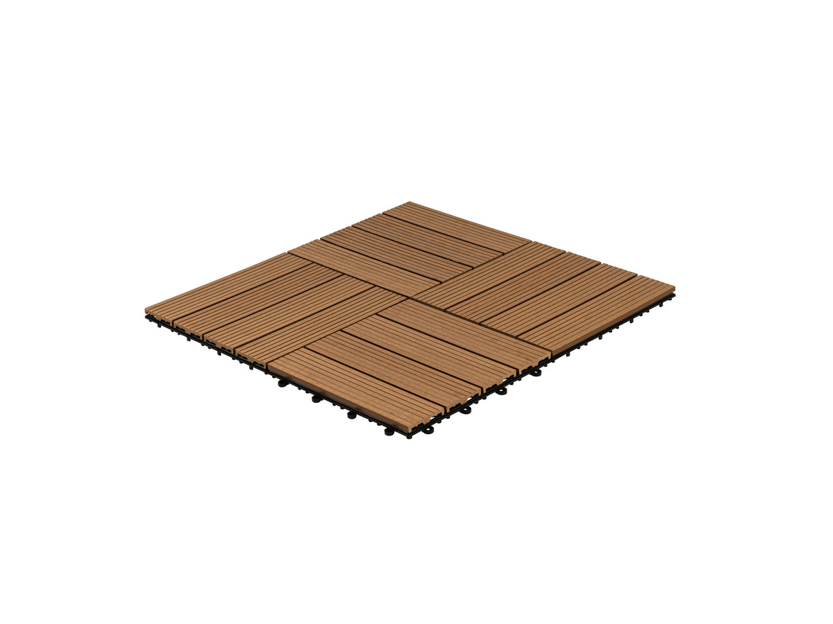 HOME DELUXE WPC Holzfliesen in Teak, 1 m² - Bild 3