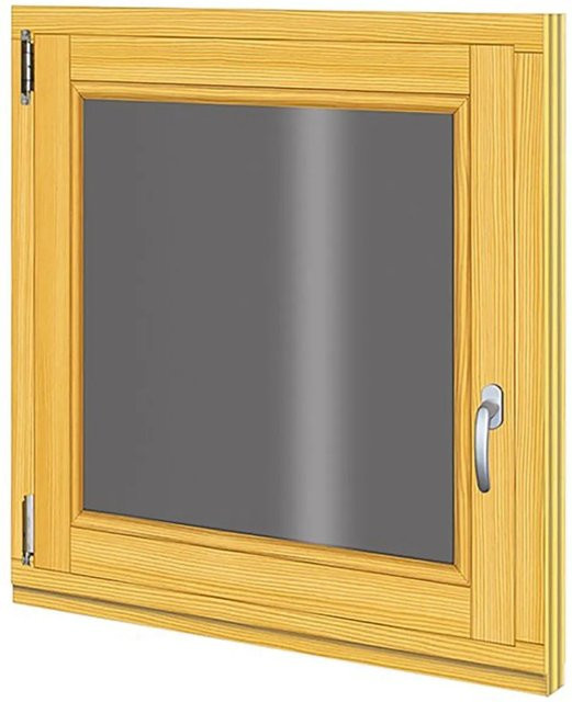 Roro Holzfenster Fichte in Braun oder Gelb, Typ DIN L, Kipp-Dreh-Funktion, B/H: 78 x 78 cm - Bild 1