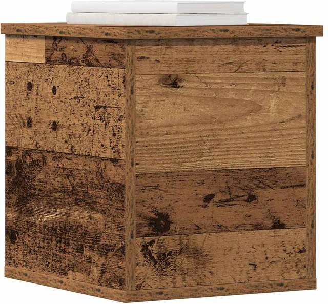 Aufbewahrungsbox aus recyceltem Holzwerkstoff von Yiwydaa in Braun, B/T/H: 30 x 35 x 35 cm - Bild 1