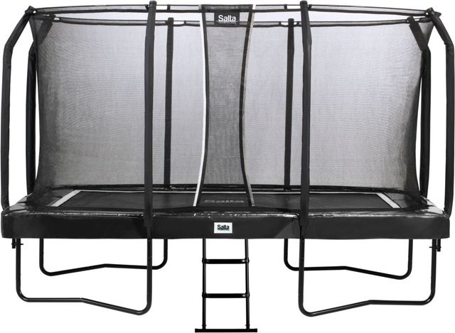 Salta First Class Trampolin Komplettsystem mit Sicherheitsnetz und Leiter, Schwarz, B: 427 cm, T: 244 cm - Bild 1