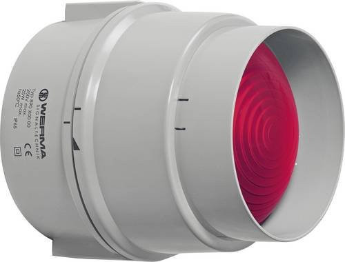 Werma Signalleuchte 890.100.00 Rot Dauerlicht 12 V/AC, 12 V/DC, 24 V/AC, 24 V/DC, 48 V/AC, 48 V/DC, 110 V - Bild 1