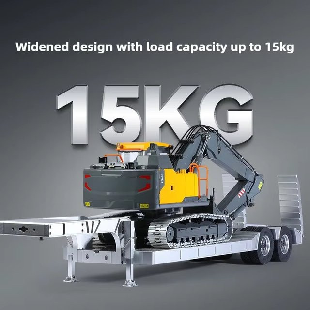 Double Eagle E012 Doppelachsen-Flachbettanhänger, Modell, 1:14, Metall, ab 14 Jahren - Bild 1