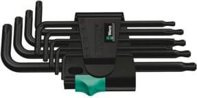 Wera 967 PKL/9 TX Winkelschlüsselsatz Torx, 9-teilig, Black, BlackLazer - Bild 1
