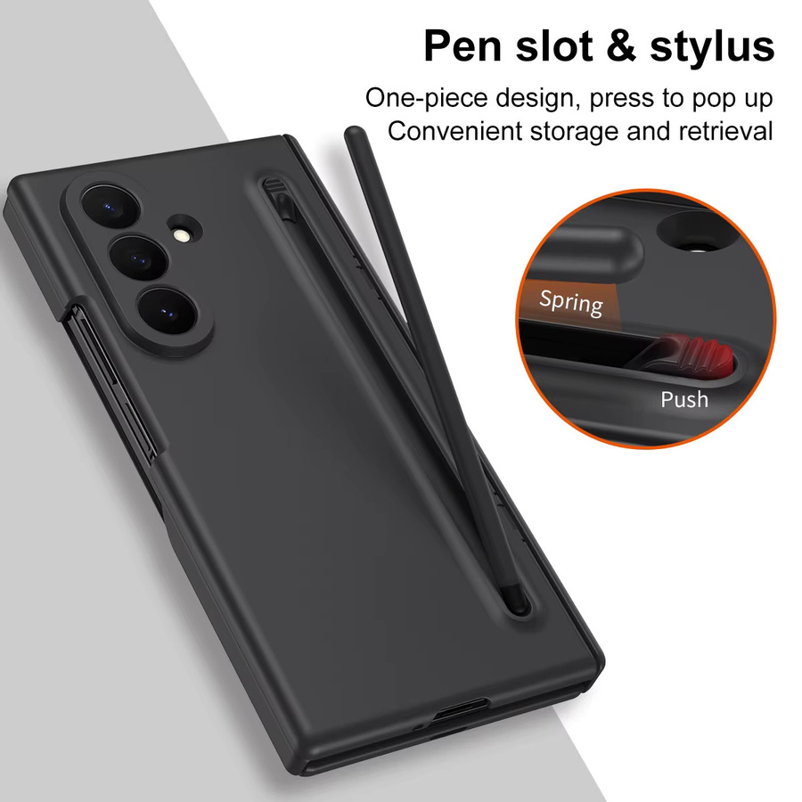 Longchi Handyhülle für Samsung Galaxy Z TriFold in Blau mit integriertem Ständer und Stiftschlitz - Bild 3