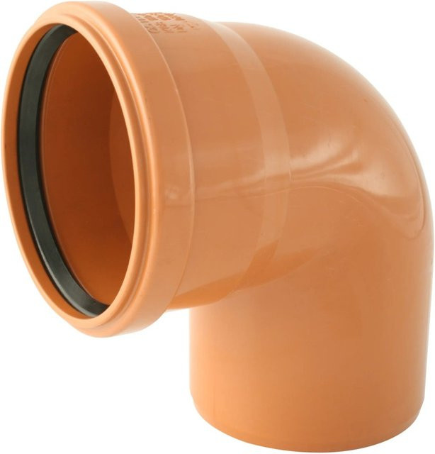 Marley Kanalgrundrohr-Bogen 87,5 Grad DN 160 in Orange - Bild 1