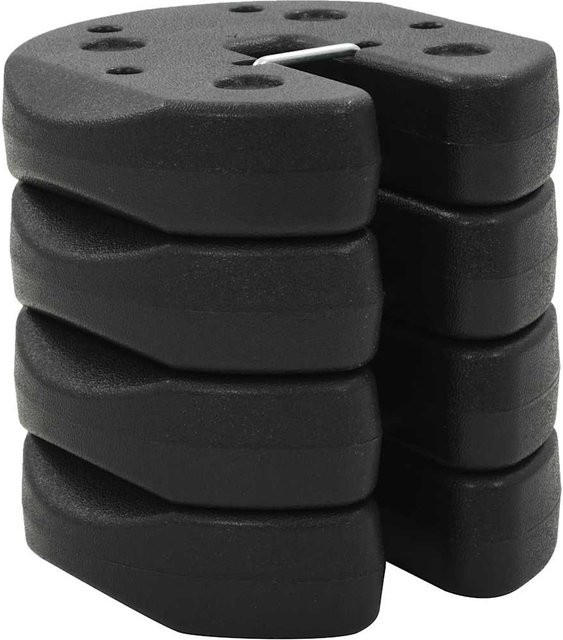 VD Home Furnishing Pavillon Gewichte aus Beton in Schwarz, 4 Stück, Höhe: 22 cm, Durchmesser: 5 cm - Bild 1