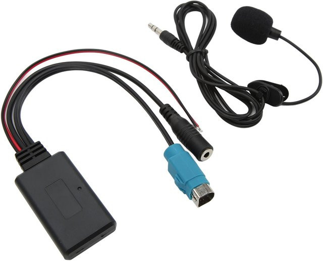 Koogeelife Bluetooth 5.0 Autoradio Audio Musikadapter mit Mikrofon und Eingangskabel als Ersatz für KCE-236B in Schwarz - Bild 1