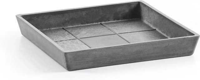 Ecopots Untersetzer Rotterdam Eckig Grau aus recyceltem Kunststoff Breite: 38,5 cm, Höhe: 3,4 cm - Bild 1