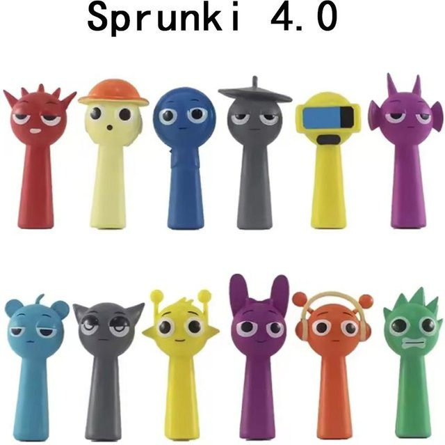 Yiran toy 1 Sprunki Wenda Modell Puppe, Actionfigur, 12-teiliges Set, ab 14 Jahren - Bild 1