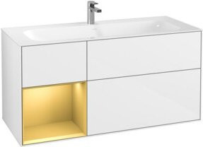 V&B Waschtischunterschrank Finion in Weiß lackiert, Breite: 119,6 cm, Tiefe: 49,8 cm - Bild 1