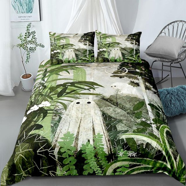 pkm Bettwäsche-Set Escher in Grau mit grafischem Natur-Design aus Mikrofaser, B/H: 140 x 210 cm - Bild 1