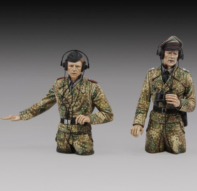 Panzerbesatzung, Resin-Modellfigur Soldat, Militär, Einzelfigur, Kunststoff - Bild 1
