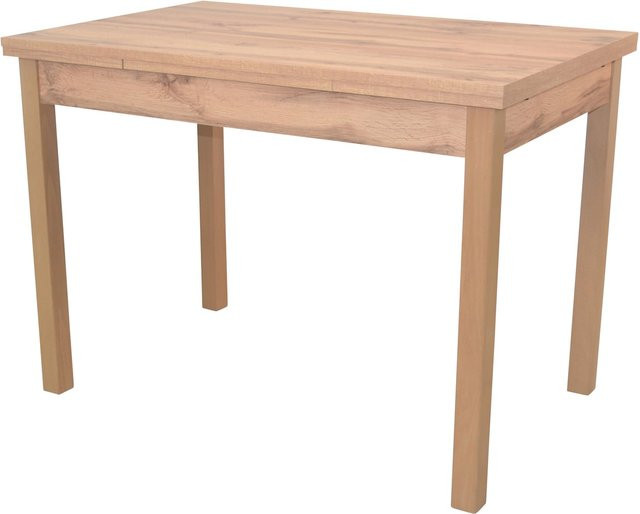 Esstisch Lorenz von Möbel direkt online aus Massivholz Buche, ausziehbar, braun, B: 104-164 cm, T: 60 cm, H: 76 cm - Bild 1