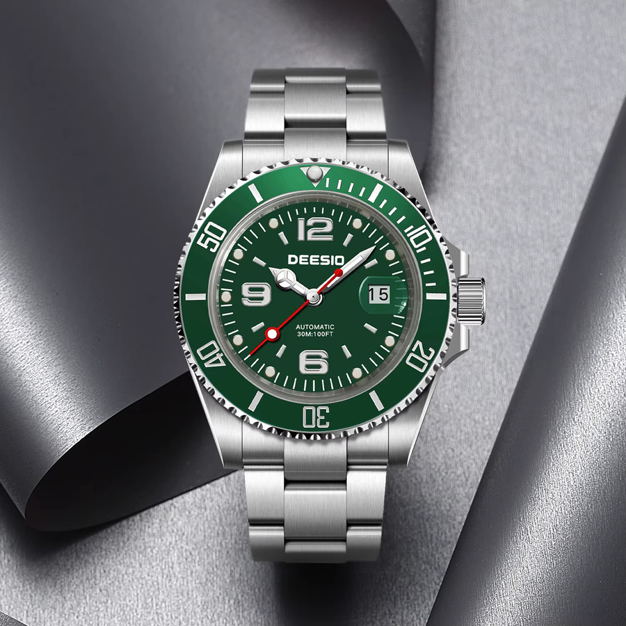 Deesio Armbanduhr, Automatik, Edelstahl, Keramiklünette, Herren - Bild 2