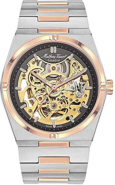 Mathey-Tissot Zeus Herrenuhr, Automatik, Edelstahl, Bicolor, Grau - Bild 1