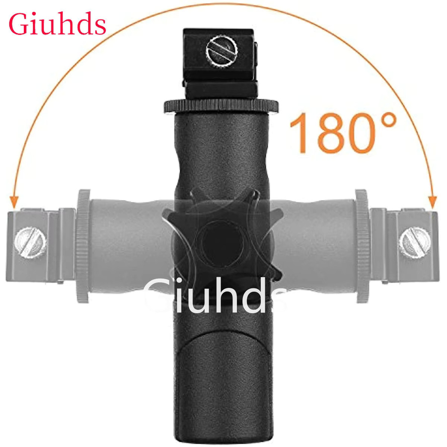 Wrumava Universal Metall Flash Hot Shoe Regenschirm Halterung in Schwarz für Softboxen und Reflektoren - Bild 2