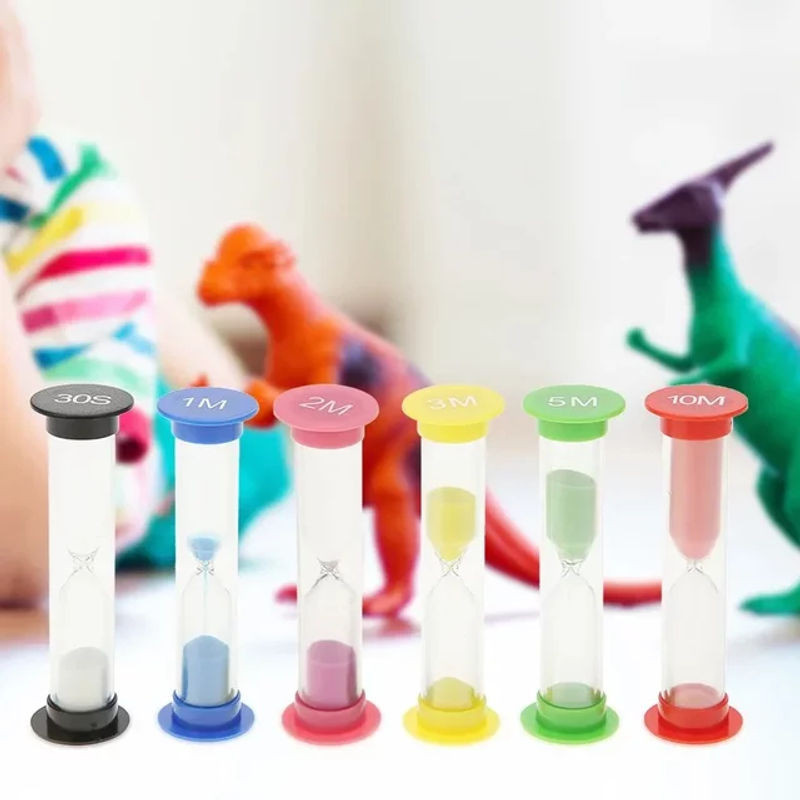 Bunte Sanduhr aus Glas als dekorativer Timer für Kinder und Wohnkultur in verschiedenen Zeitintervallen - Bild 1