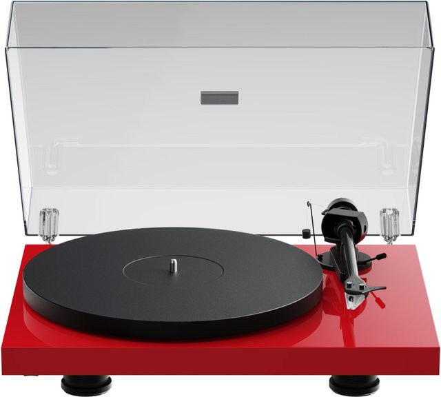Pro-Ject Debut EVO 2 Plattenspieler in Hochglanz Rot - Bild 1