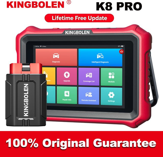 Kingbolen K8 Pro Auto-Diagnosegerät Vollsystem-Scanner mit Canfd Doip, 34 Resets und ECU-Codierung sowie aktiven Tests - Bild 1