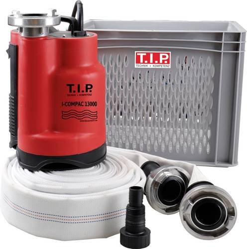 T.I.P. I-Compac 13000 Schmutzwasser-Tauchpumpe Hochwasser-Set, Rot - Bild 1