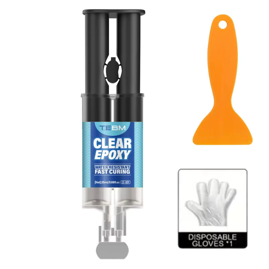 TEBM AB Epoxy-Reparaturpaste als hochfester Schweißkleber in transparent, 5-Minuten-Schnellhärtung, wasserdicht und hitzebeständig für Metall, Kunststoff, Keramik und Holz - Bild 7