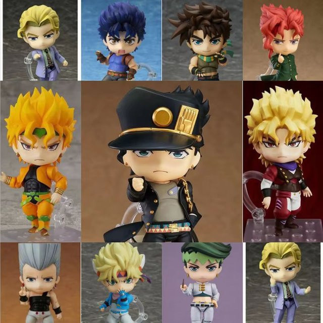 Bandai Q-Version Anime Bewegliche Figuren Set, Dio Brando Josuke Jotaro Kakyoin Sammlermodell Puppe, 4-teiliges Set - Bild 1