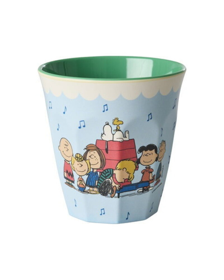 Rice Melamin Becher mit Snoopy Print, hellblau, 250 ml - Bild 1