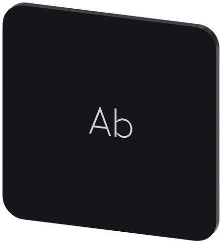 Siemens Bezeichnungsschild quadratisch 3SU1900-0AF16-0AE0 Schwarz und Weiß B x H: 22 x 22 mm, 10 Stück - Bild 1