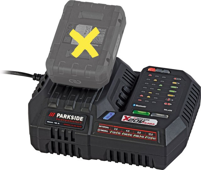 Parkside Performance Smart-Akku-Ladegerät PLGS 2012 A1, 20 V / 12 A, ohne Akku - Bild 1