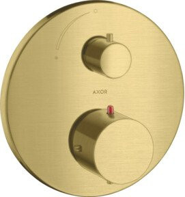 Hansgrohe Axor Starck UP-THM Fertigmontageset mit Absperrventil in Brushed Brass - Bild 1