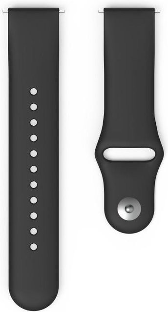 Hama Uhrenarmband Silikon, Schwarz, Unisex - Bild 1