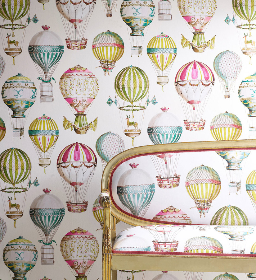 Manuel Canovas Tapete L'Envol Vlies Tapete mit geometrischem Vintage-Design in Multicolore - Bild 1
