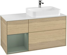 V&B Waschtischunterschrank Finion in Eiche Ocean, lackiert, Breite: 120 cm, Tiefe: 50,1 cm, Höhe: 50,1 cm - Bild 1