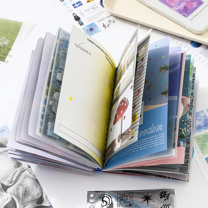 Mr.Paper Ästhetisches Scrapbook-Papier im Koreanischen Stil für DIY Journal und Collage, 65 Stück, Mehrfarbig - Bild 2